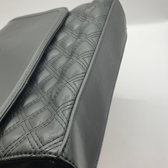 TORY BURCH AUTHENTIC BLACK QUILTED LEATHER ALEXA HANDBAG - Picture 6 of 6